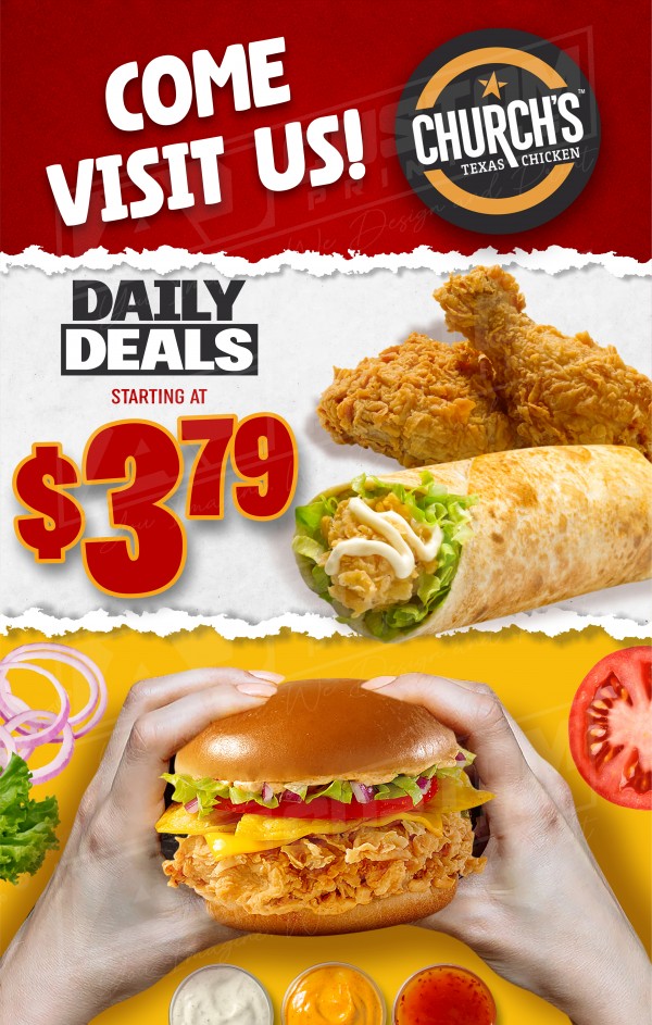 Church’s Chicken: Tasty Daily Deals! 