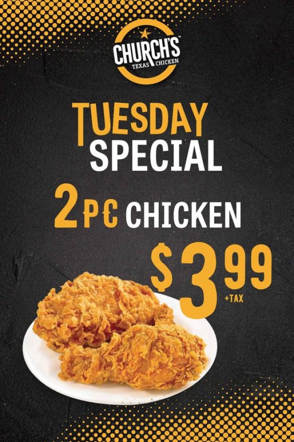 Church’s Chicken: Church's Chicken Tuesday Special! 